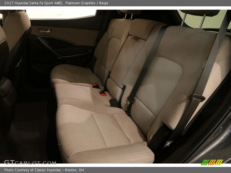 Platinum Graphite / Beige 2017 Hyundai Santa Fe Sport AWD
