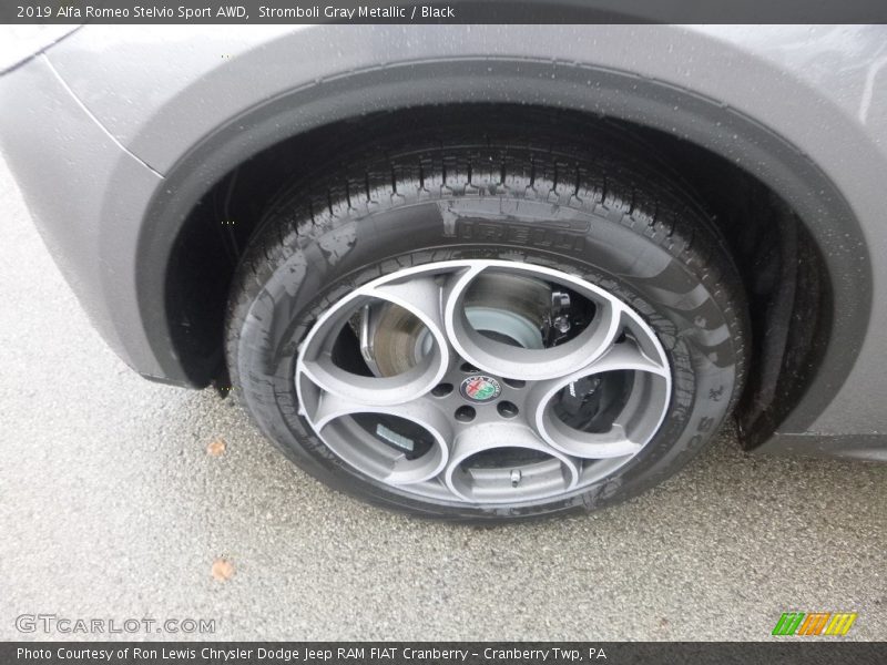 Stromboli Gray Metallic / Black 2019 Alfa Romeo Stelvio Sport AWD