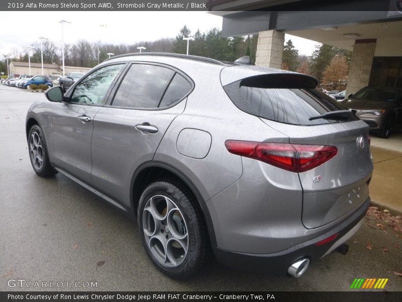 Stromboli Gray Metallic / Black 2019 Alfa Romeo Stelvio Sport AWD