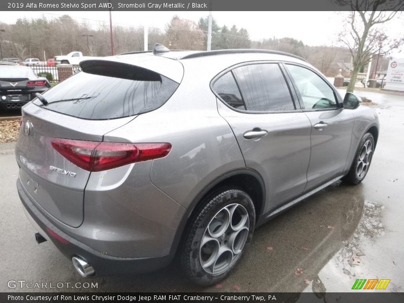 Stromboli Gray Metallic / Black 2019 Alfa Romeo Stelvio Sport AWD