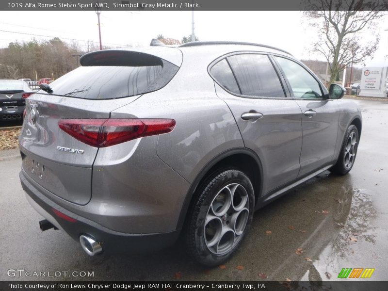 Stromboli Gray Metallic / Black 2019 Alfa Romeo Stelvio Sport AWD
