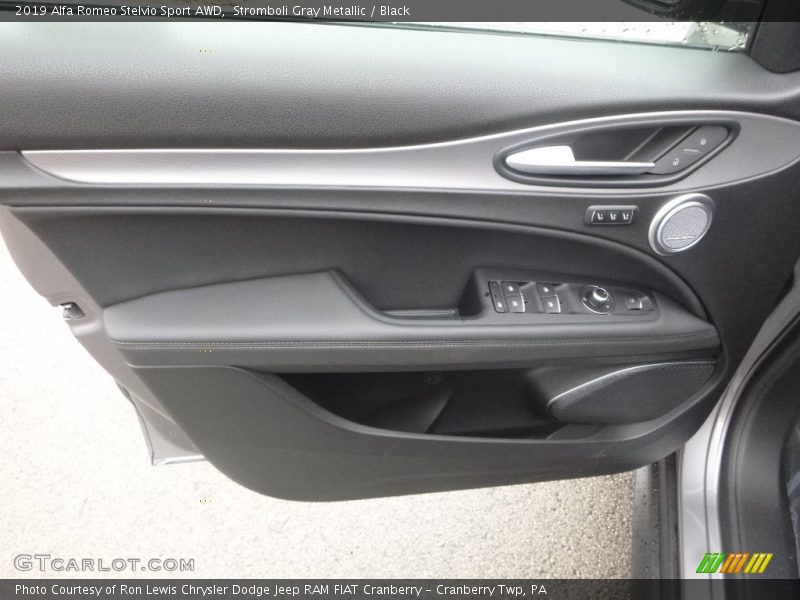 Stromboli Gray Metallic / Black 2019 Alfa Romeo Stelvio Sport AWD