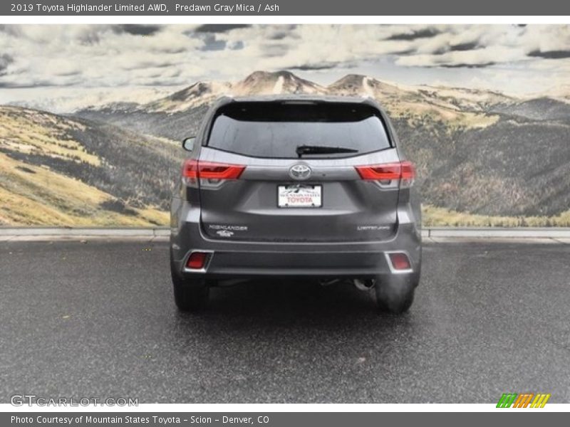 Predawn Gray Mica / Ash 2019 Toyota Highlander Limited AWD