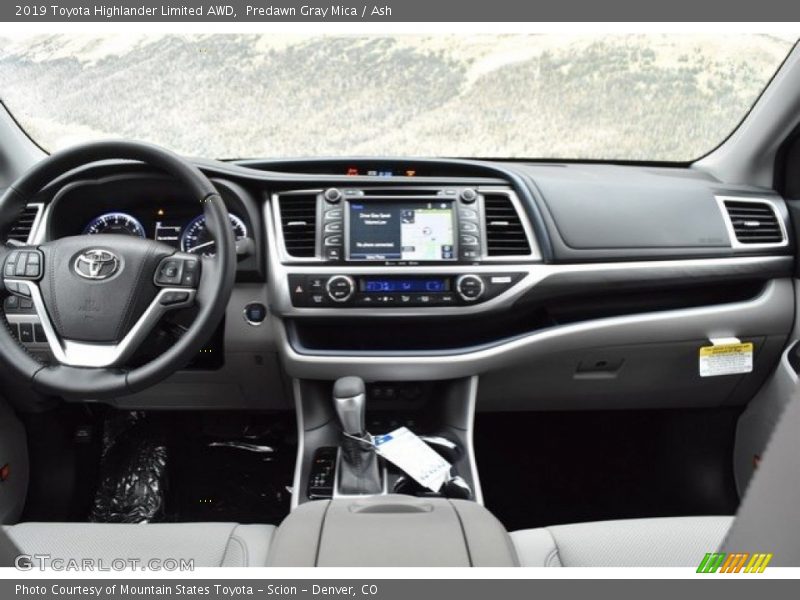 Predawn Gray Mica / Ash 2019 Toyota Highlander Limited AWD