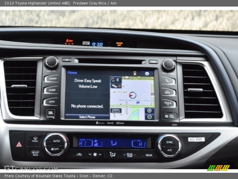 Predawn Gray Mica / Ash 2019 Toyota Highlander Limited AWD