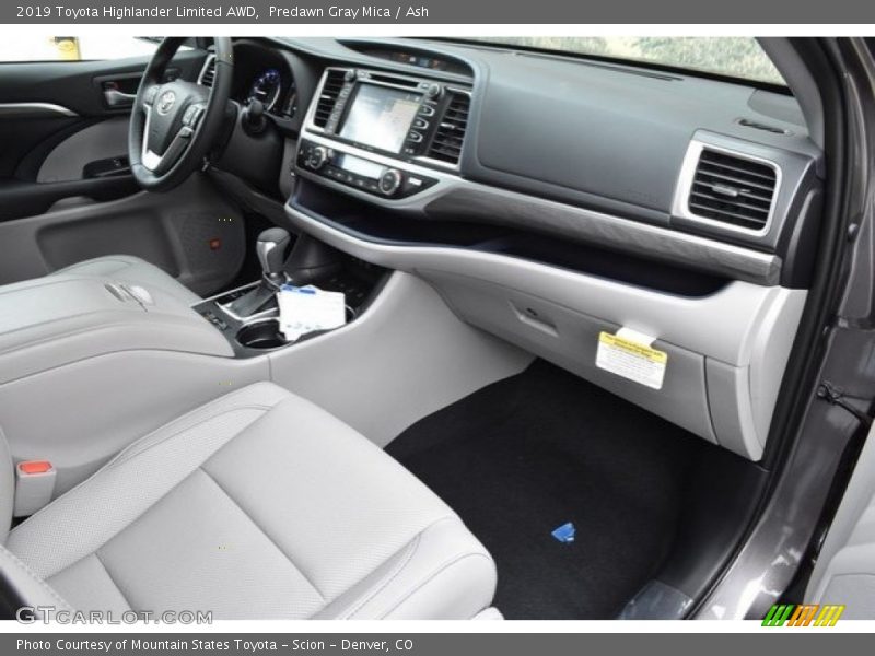 Predawn Gray Mica / Ash 2019 Toyota Highlander Limited AWD