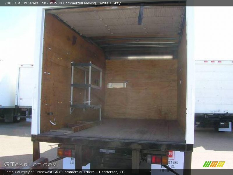White / Gray 2005 GMC W Series Truck W3500 Commercial Moving