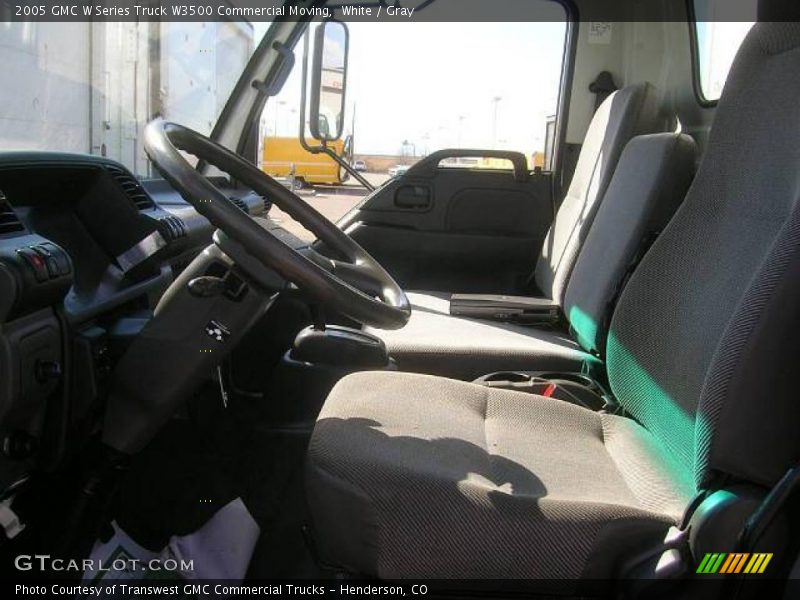 White / Gray 2005 GMC W Series Truck W3500 Commercial Moving