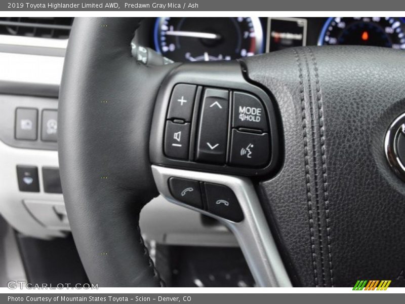 Predawn Gray Mica / Ash 2019 Toyota Highlander Limited AWD