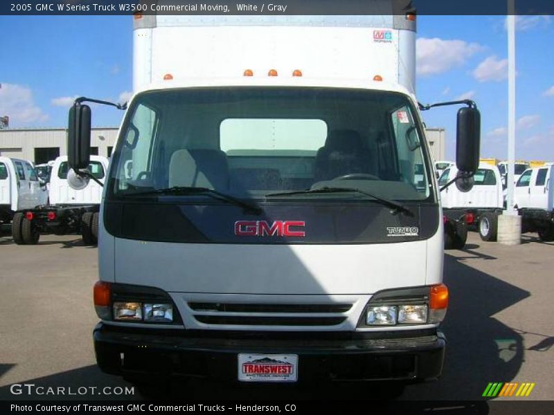 White / Gray 2005 GMC W Series Truck W3500 Commercial Moving