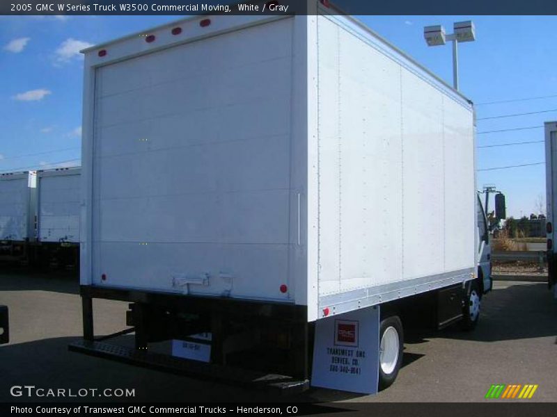 White / Gray 2005 GMC W Series Truck W3500 Commercial Moving