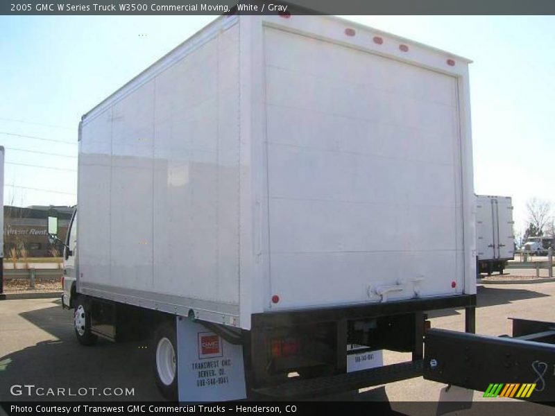 White / Gray 2005 GMC W Series Truck W3500 Commercial Moving