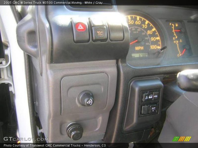 White / Gray 2005 GMC W Series Truck W3500 Commercial Moving