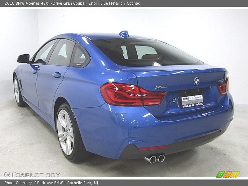 Estoril Blue Metallic / Cognac 2018 BMW 4 Series 430i xDrive Gran Coupe
