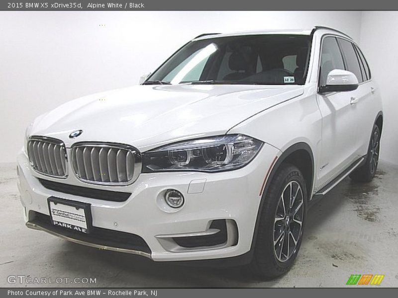 Alpine White / Black 2015 BMW X5 xDrive35d