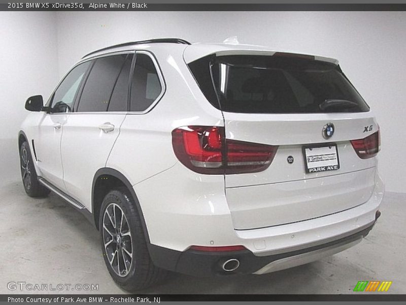 Alpine White / Black 2015 BMW X5 xDrive35d