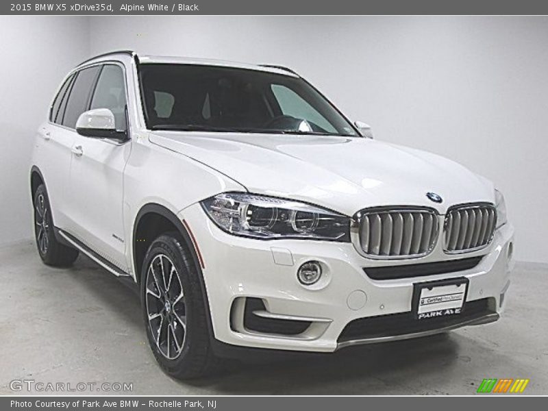 Alpine White / Black 2015 BMW X5 xDrive35d