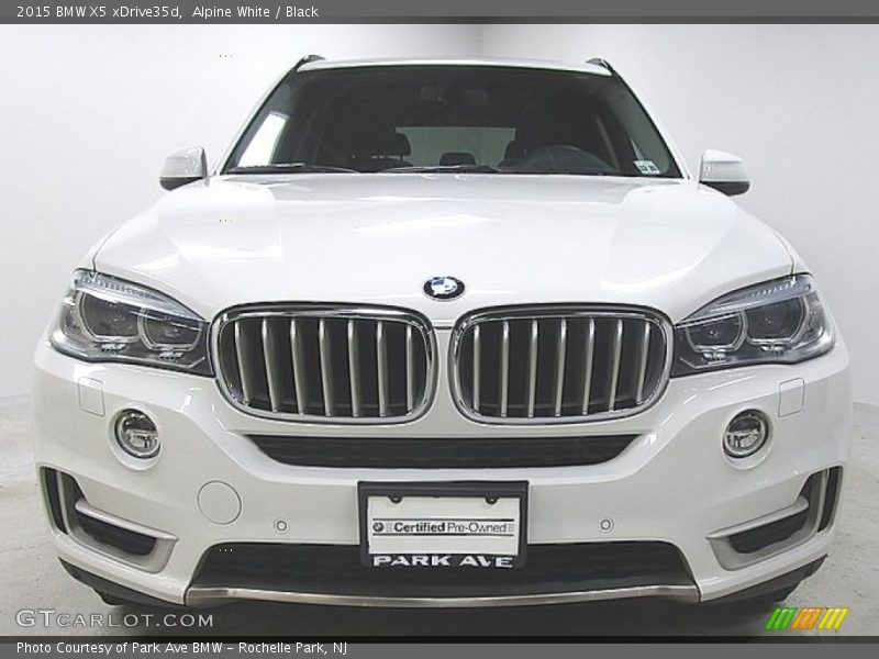 Alpine White / Black 2015 BMW X5 xDrive35d