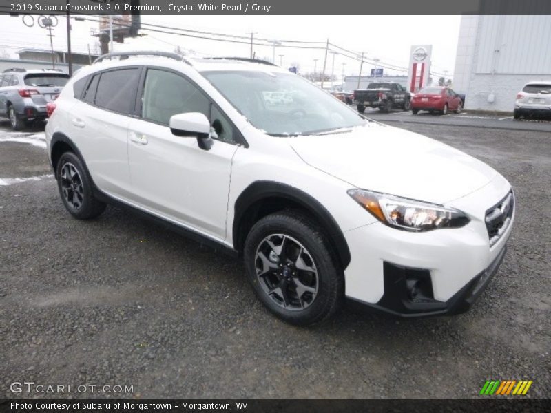 Crystal White Pearl / Gray 2019 Subaru Crosstrek 2.0i Premium