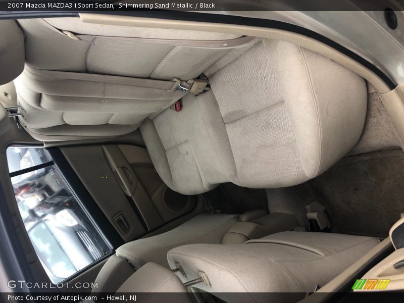 Shimmering Sand Metallic / Black 2007 Mazda MAZDA3 i Sport Sedan