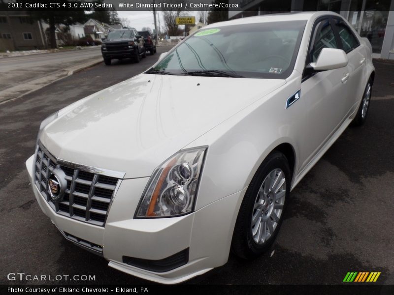 White Diamond Tricoat / Cashmere/Cocoa 2012 Cadillac CTS 4 3.0 AWD Sedan