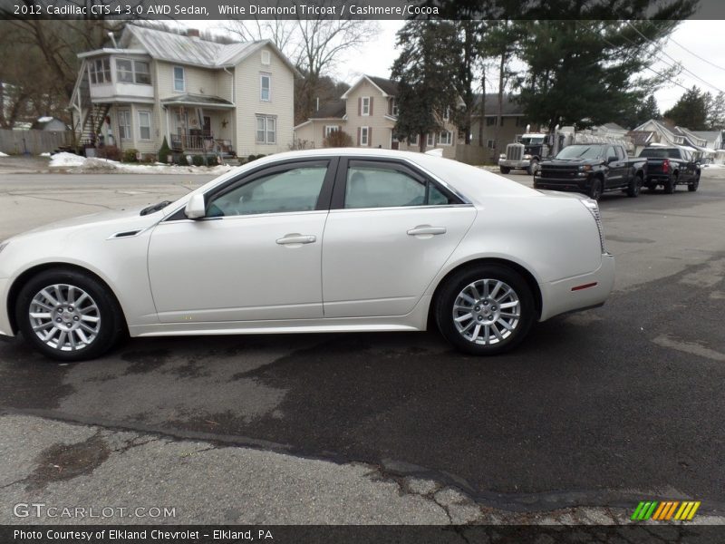 White Diamond Tricoat / Cashmere/Cocoa 2012 Cadillac CTS 4 3.0 AWD Sedan