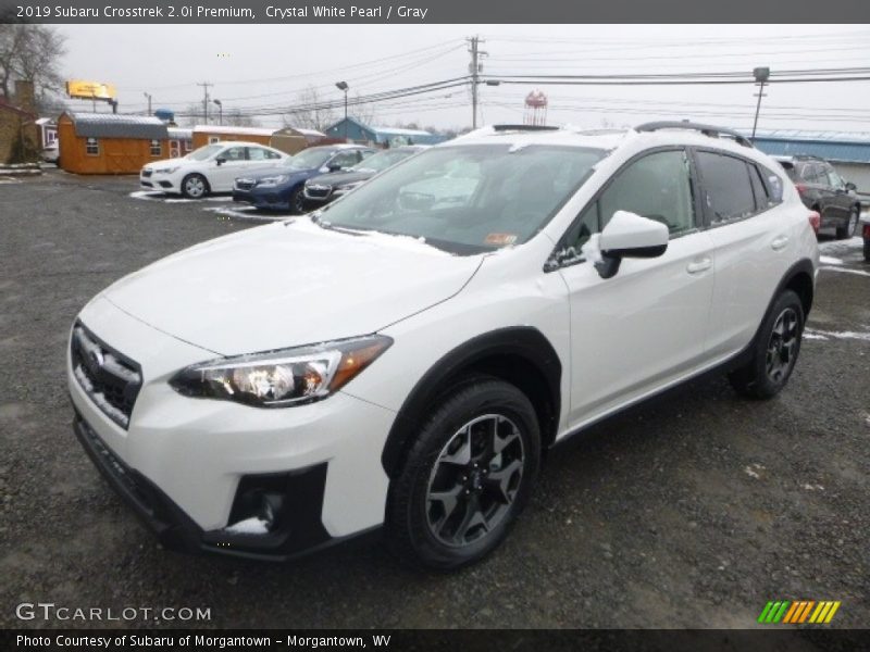 Crystal White Pearl / Gray 2019 Subaru Crosstrek 2.0i Premium