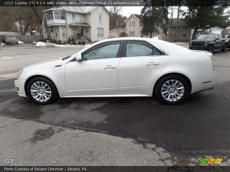 White Diamond Tricoat / Cashmere/Cocoa 2012 Cadillac CTS 4 3.0 AWD Sedan