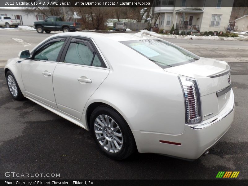 White Diamond Tricoat / Cashmere/Cocoa 2012 Cadillac CTS 4 3.0 AWD Sedan