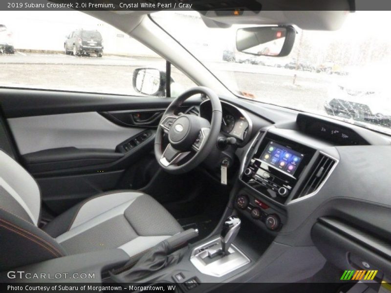 Crystal White Pearl / Gray 2019 Subaru Crosstrek 2.0i Premium