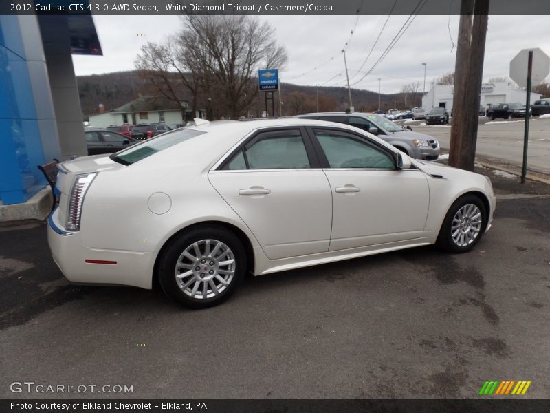 White Diamond Tricoat / Cashmere/Cocoa 2012 Cadillac CTS 4 3.0 AWD Sedan