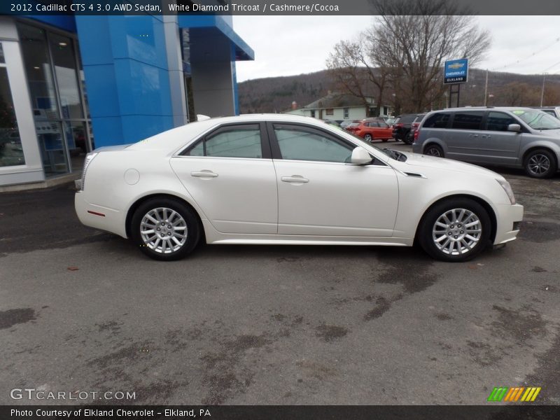 White Diamond Tricoat / Cashmere/Cocoa 2012 Cadillac CTS 4 3.0 AWD Sedan