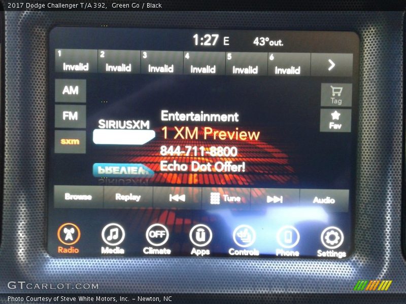 Green Go / Black 2017 Dodge Challenger T/A 392