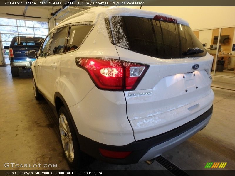 White Platinum / Chromite Gray/Charcoal Black 2019 Ford Escape Titanium 4WD