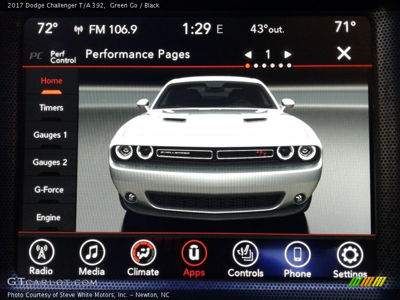 Green Go / Black 2017 Dodge Challenger T/A 392