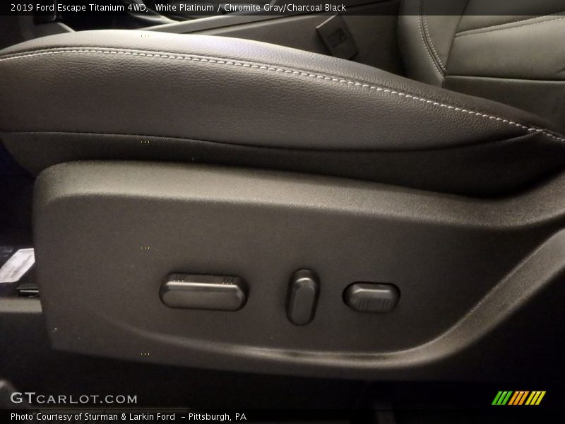 White Platinum / Chromite Gray/Charcoal Black 2019 Ford Escape Titanium 4WD
