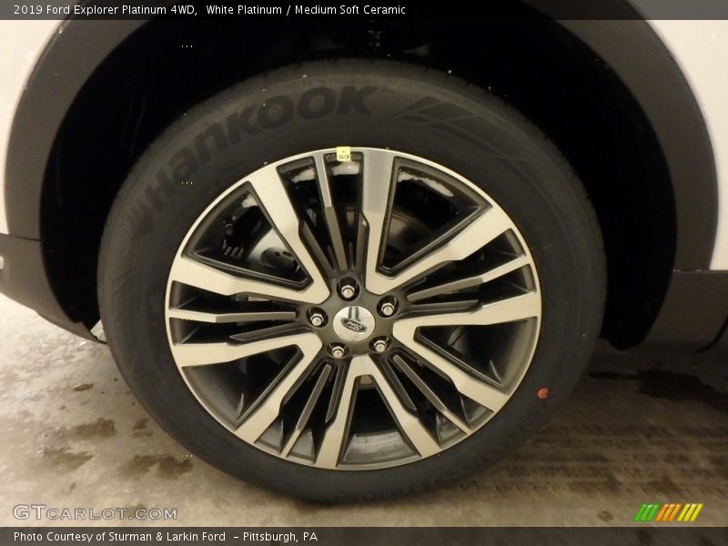 White Platinum / Medium Soft Ceramic 2019 Ford Explorer Platinum 4WD