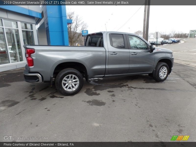 Satin Steel Metallic / Jet Black 2019 Chevrolet Silverado 1500 LT Z71 Double Cab 4WD