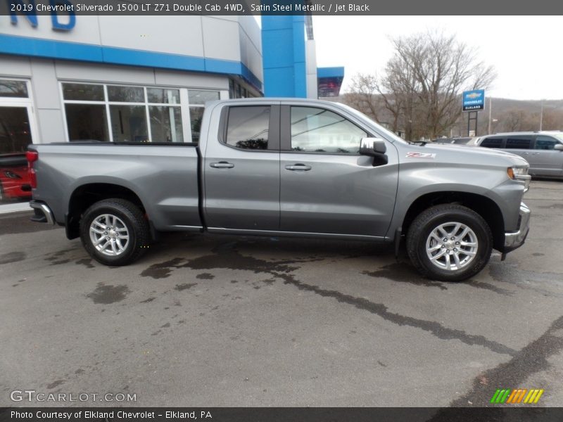 Satin Steel Metallic / Jet Black 2019 Chevrolet Silverado 1500 LT Z71 Double Cab 4WD