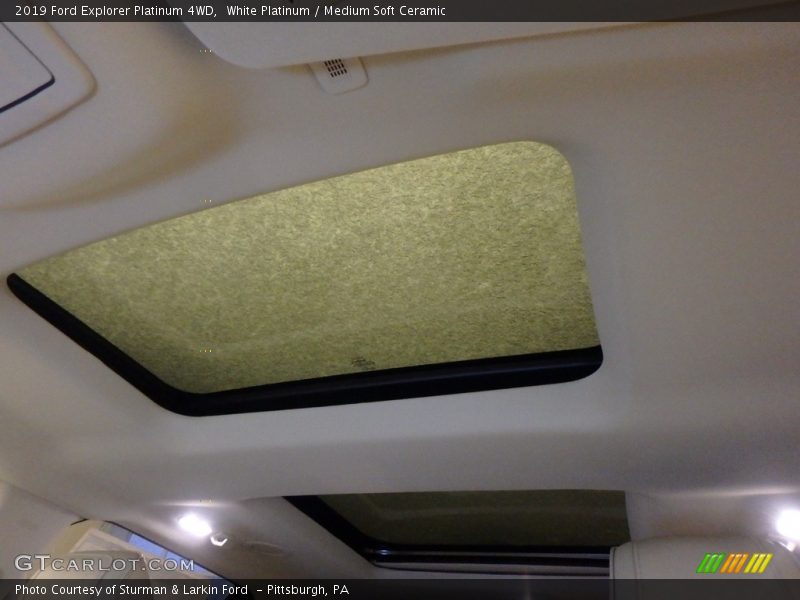 White Platinum / Medium Soft Ceramic 2019 Ford Explorer Platinum 4WD