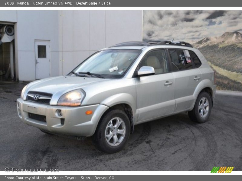 Desert Sage / Beige 2009 Hyundai Tucson Limited V6 4WD