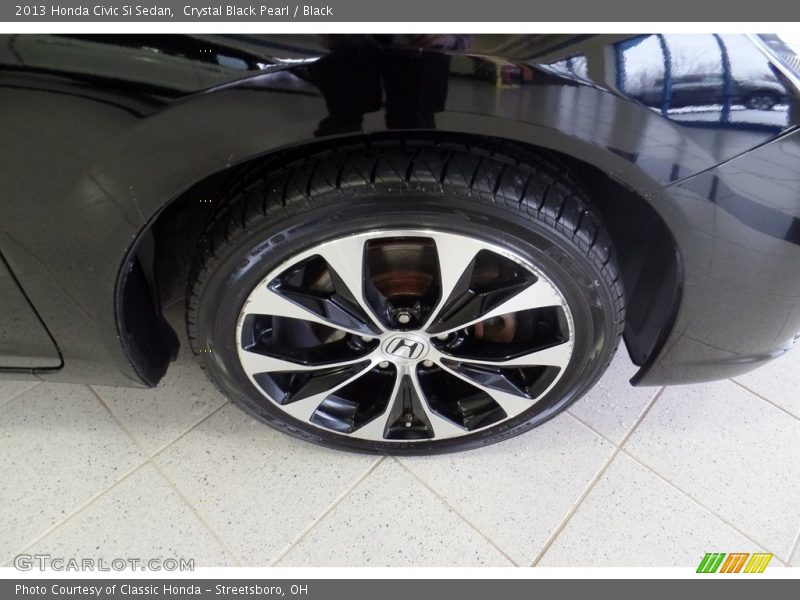 Crystal Black Pearl / Black 2013 Honda Civic Si Sedan