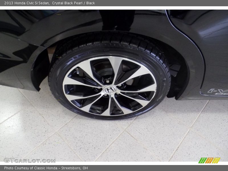 Crystal Black Pearl / Black 2013 Honda Civic Si Sedan