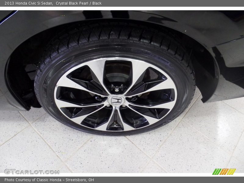 Crystal Black Pearl / Black 2013 Honda Civic Si Sedan