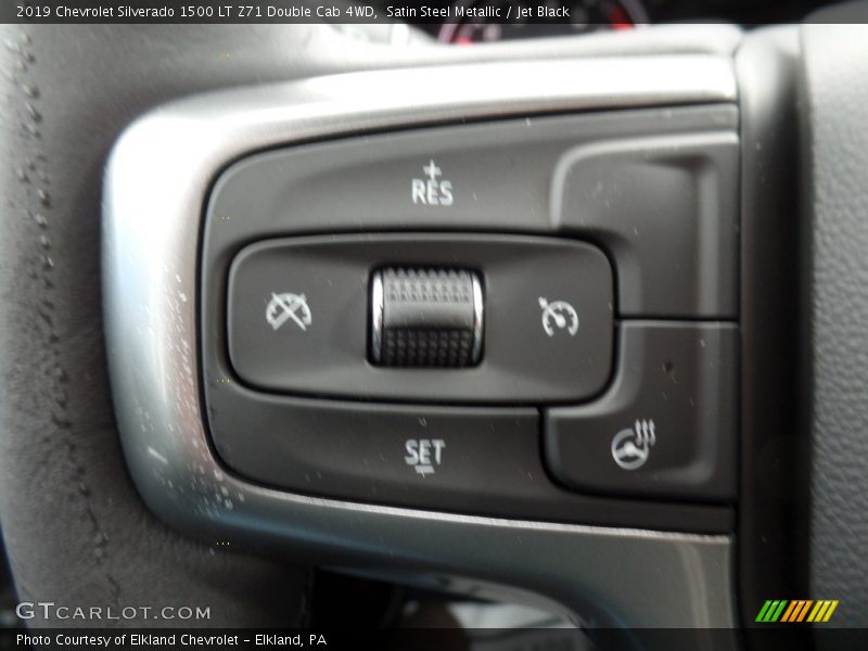 Satin Steel Metallic / Jet Black 2019 Chevrolet Silverado 1500 LT Z71 Double Cab 4WD