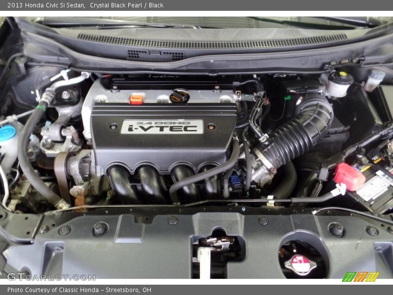 Crystal Black Pearl / Black 2013 Honda Civic Si Sedan