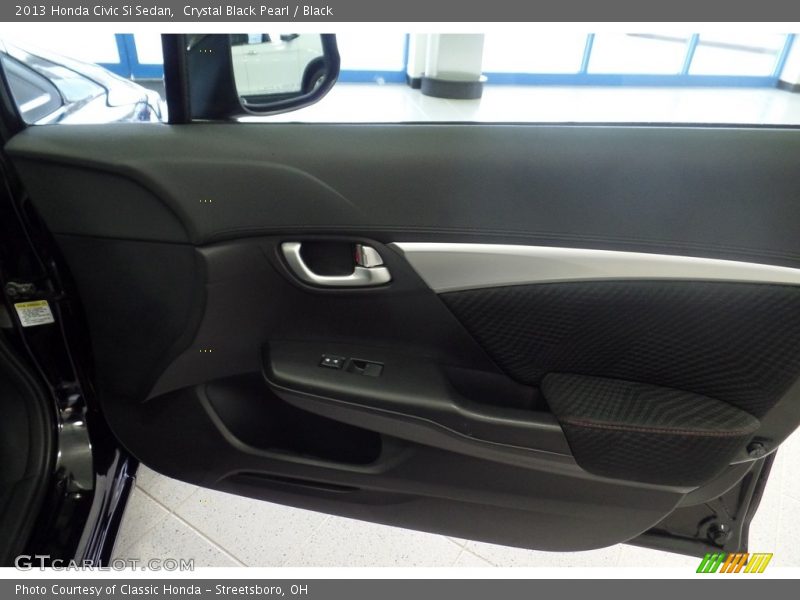 Crystal Black Pearl / Black 2013 Honda Civic Si Sedan