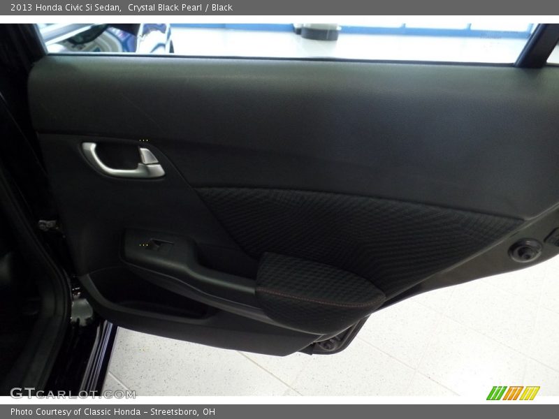 Crystal Black Pearl / Black 2013 Honda Civic Si Sedan