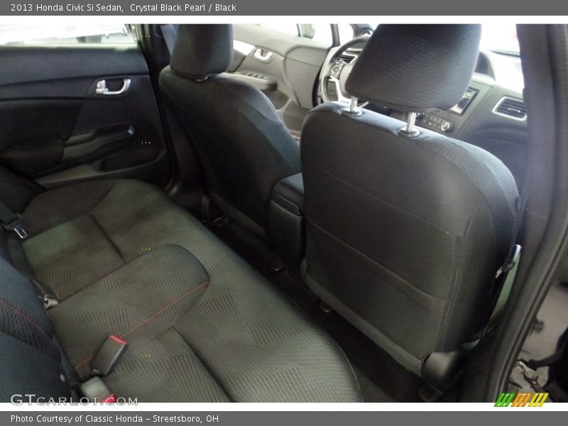 Crystal Black Pearl / Black 2013 Honda Civic Si Sedan
