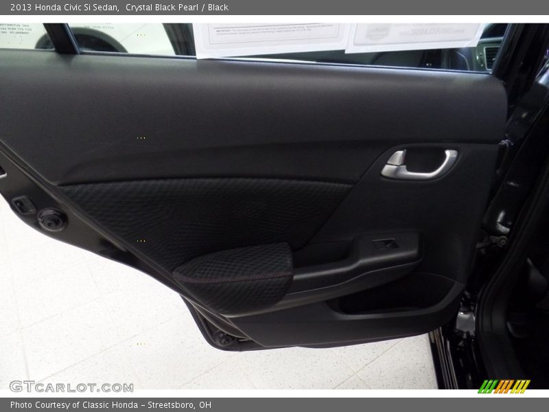 Crystal Black Pearl / Black 2013 Honda Civic Si Sedan